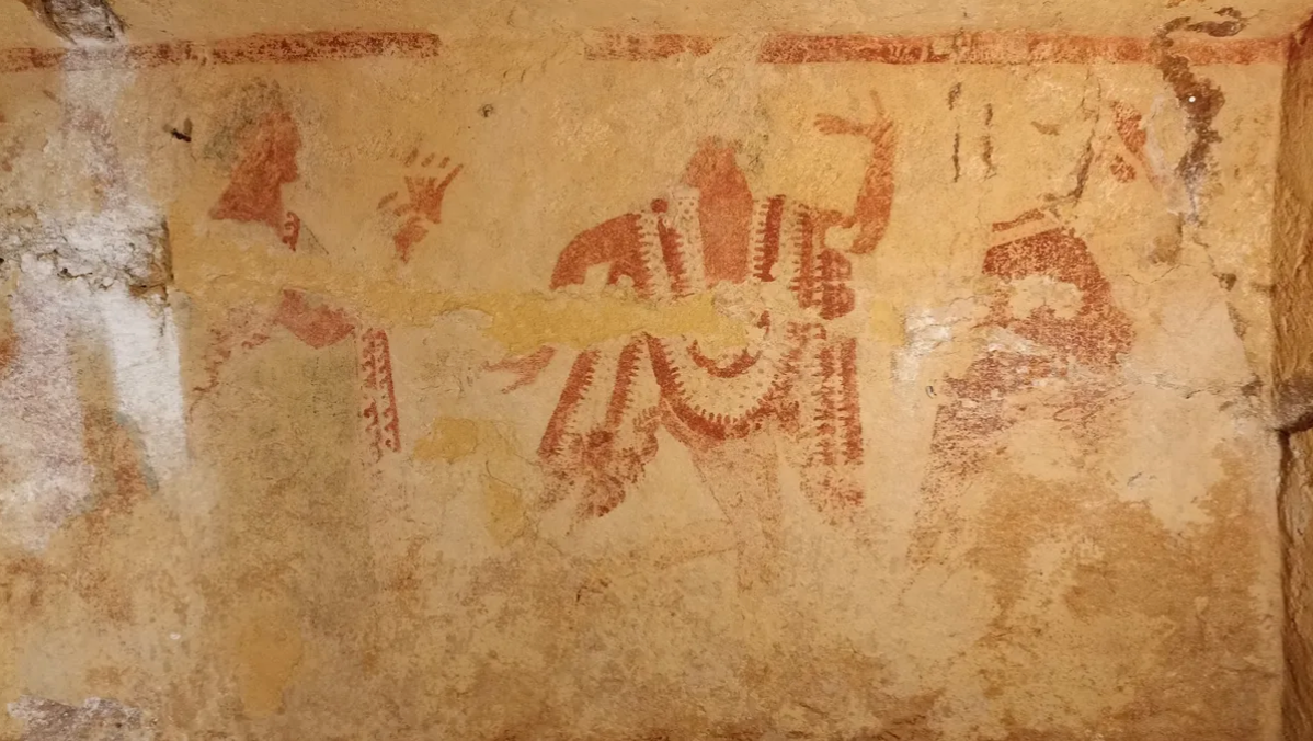 Vibrant Wall Paintings Discovered in 2,500-Year-Old Etruscan Tomb